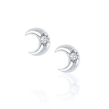 Cargar imagen en el visor de la galería, Mini Moon Earrings (Unidad)
