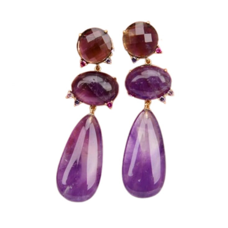 Purple earrings