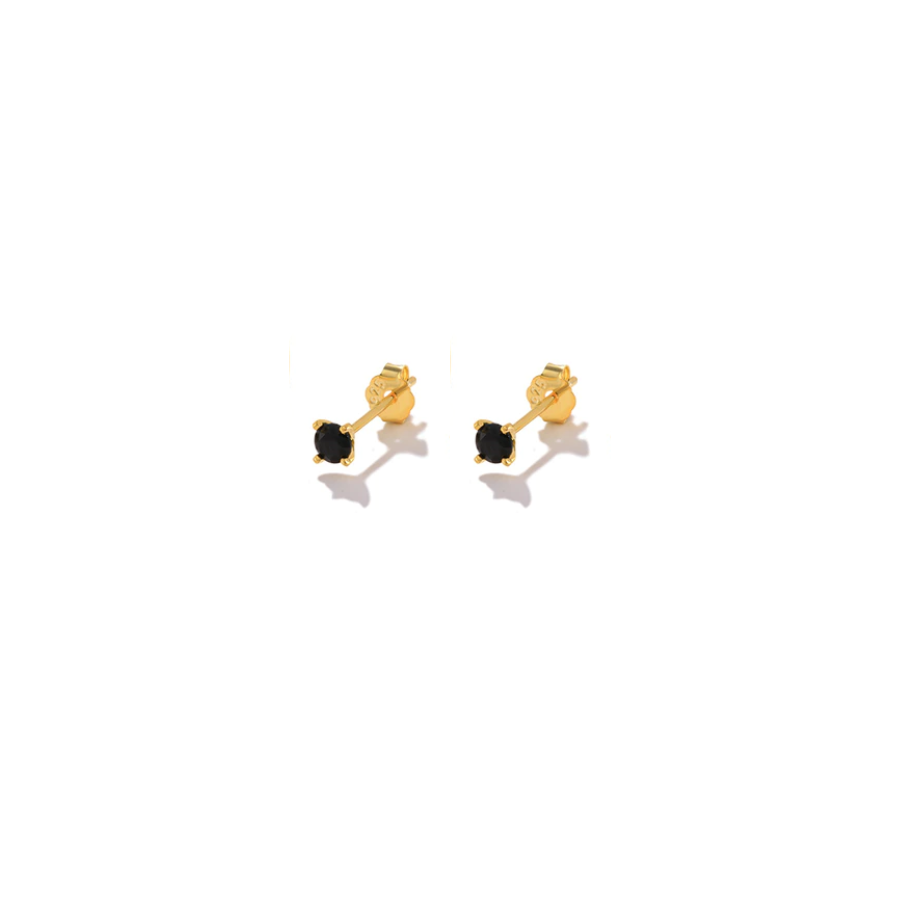 Black Mini Earrings (Unidad)